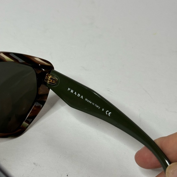 PRADA Grey And Brown Crystal Color Sunglasses - Picture 6 of 17